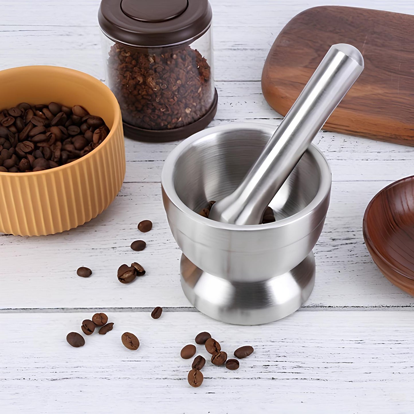 Skorter and a stainless steel rod