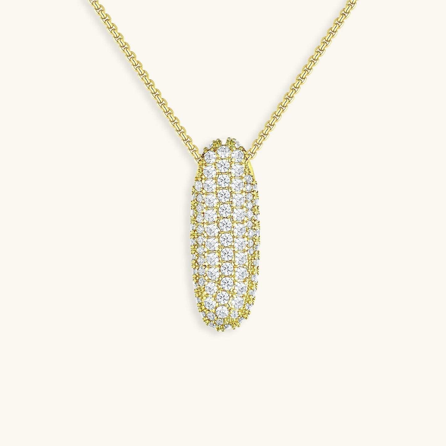 Skorter | Bubble Initial-Diamond-Necklace