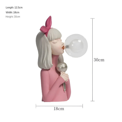 Skorter | BubbleFairies Table Lamp – Enchanting Quartet Cartoon Girl Figurine Light