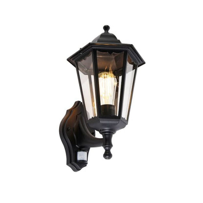 Skorter | Glow Sensor - Outdoor Wall Lamp Black with Motion Sensor