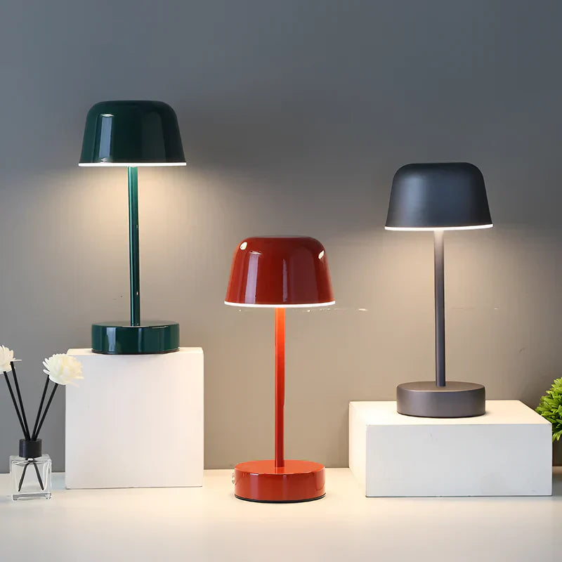 Skorter | Colorful LED table lamp in retro design, wireless, USB