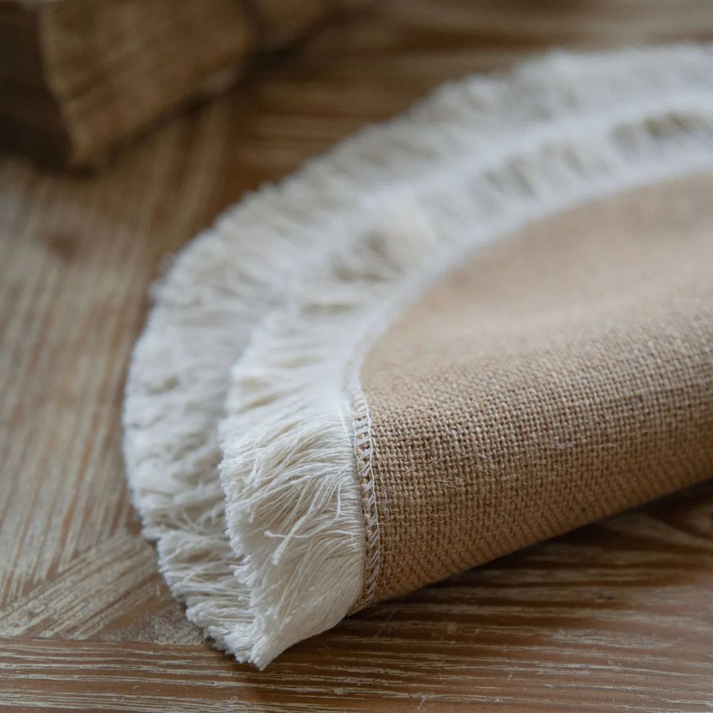 Skorter | Burlap Charm Boho Table Runner