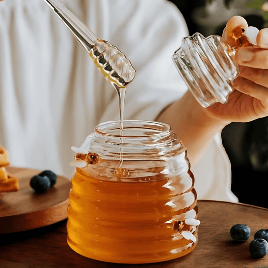 Skorter | Buzzybee Glass Honey Jar