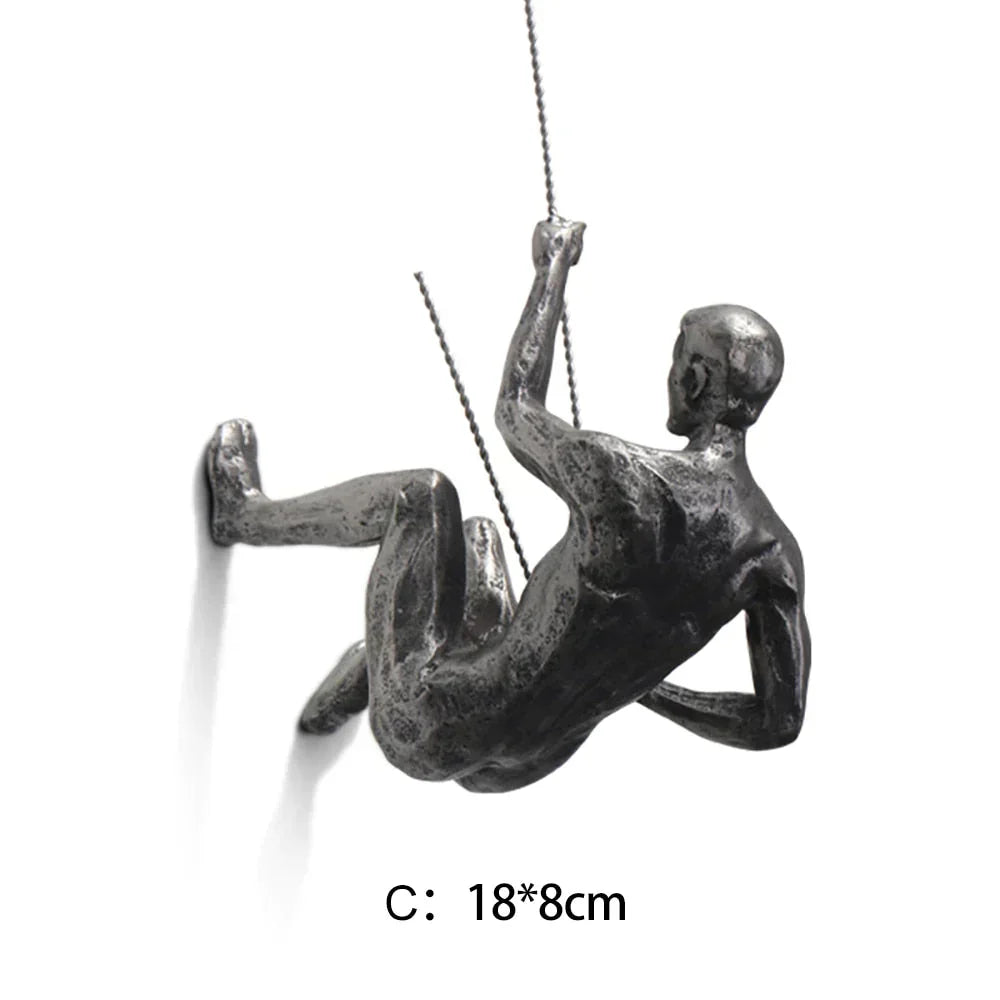 Skorter | CraftedClimb Climbing Figures Wall Decoration – Inspiring Wall Art of Resin and Iron