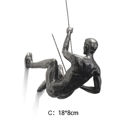 Skorter | CraftedClimb Climbing Figures Wall Decoration – Inspiring Wall Art of Resin and Iron