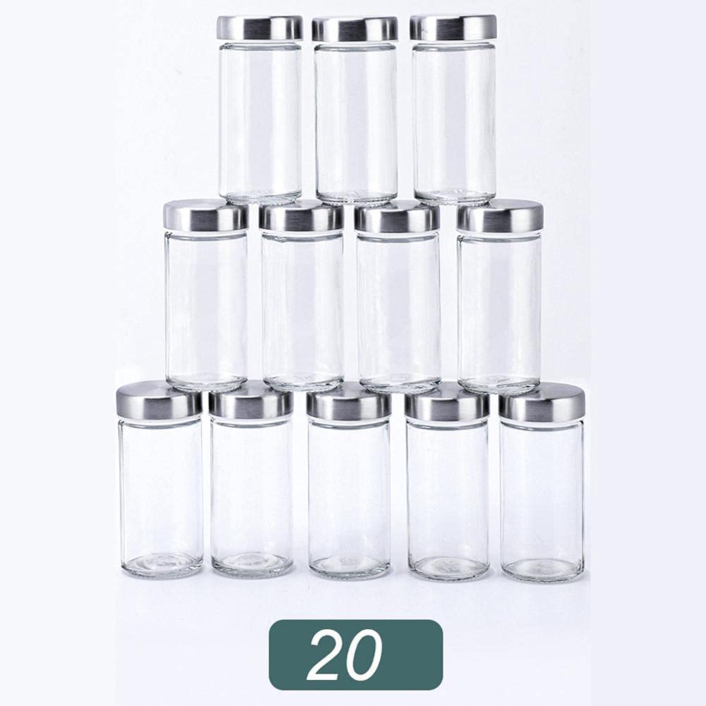 Skorter | Rack Stand Carousel Rotating Glass Round 20 Jars