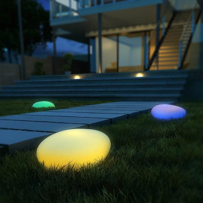 Skorter | Cobblestone LED Garden Light Fixture - Solar-Powered Outdoor Lighting for Pathways & Landscapes