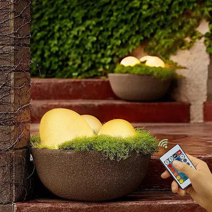 Skorter | Cobblestone LED Garden Light Fixture - Solar-Powered Outdoor Lighting for Pathways & Landscapes