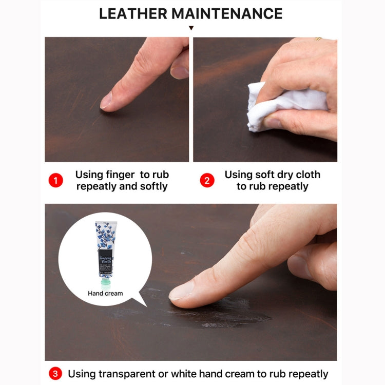 Skorter | CONTACT FAMILY CF1110 Universal Crazy Horse Leather Watch Protective Case Storage Bag for Apple Watch (Coffee)