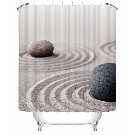 & Stones - Premium Shower Curtain
