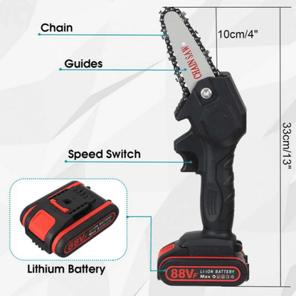 Skorter | Electric Battery Chainsaw – Lightweight & Powerful for Garden Work