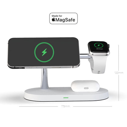 Skorter | 4-in-1 Wireless Charging Station - Magnetic Qi Charger for Phone, Watch & Earbuds
