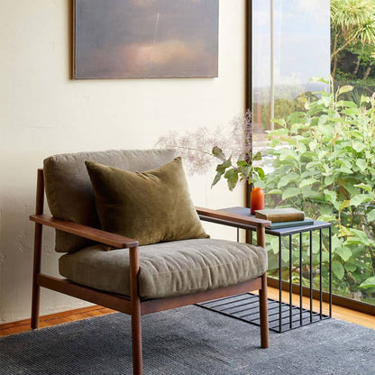 Skorter | Cotton Velvet Cushion - Ivy