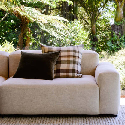 Skorter | Cotton Velvet Cushion - Ivy