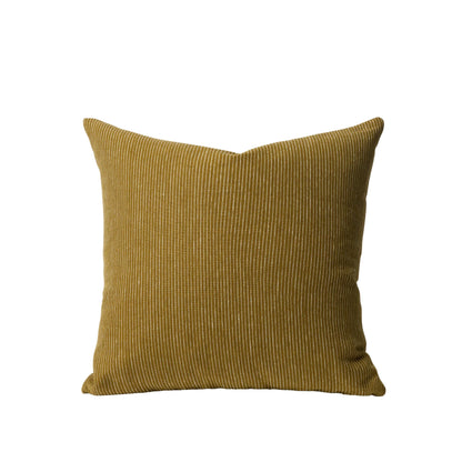 Skorter | Nice Striped Linen Pillow - Caper