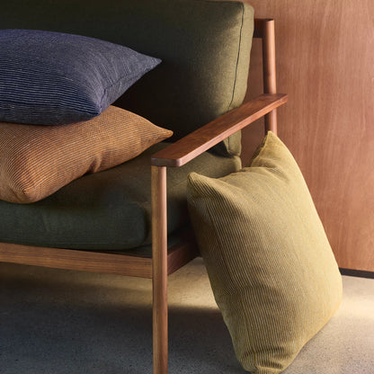 Skorter | Nice Striped Linen Pillow - Caper