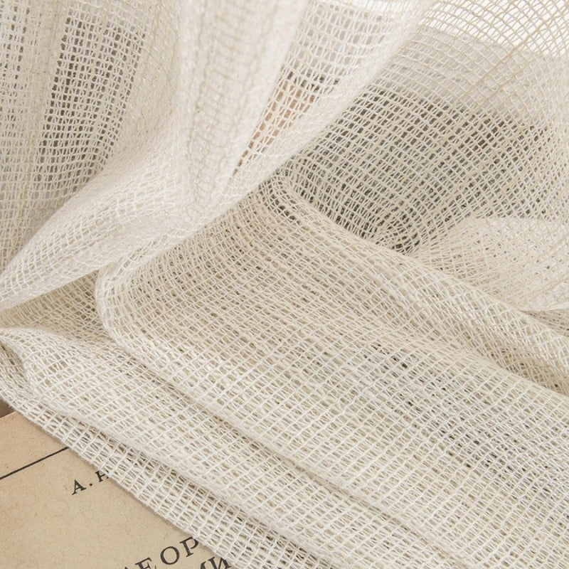 Skorter | Eden - Soft Weaving Texture Semi-transparent Curtains Linen Light Cape