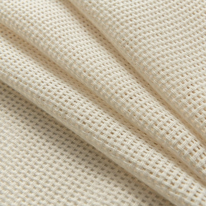 Skorter | Bella Checked Weave Structure Sheer Curtains Soft Tulle