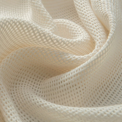 Skorter | Bella Checked Weave Structure Sheer Curtains Soft Tulle