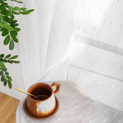 Skorter | Cara - Regal texture Semi-transparent Curtains with Eyelets