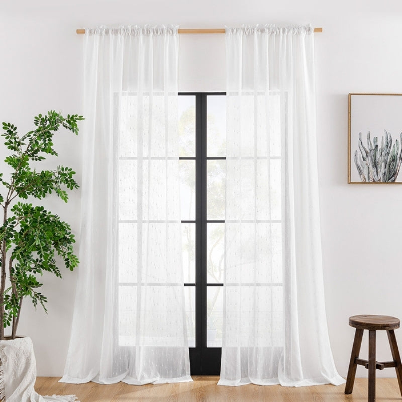 Skorter | Cara Regent texture Sheer Curtains Soft Ceiling