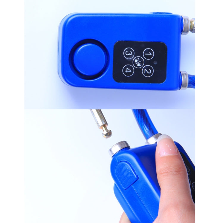 Skorter | Bicycle Password Alarm IP44 Waterproof Burglar Vibration Alarm(Black)