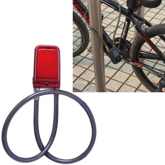 Skorter | Bicycle Password Alarm IP44 Waterproof Burglar Vibration Alarm(Red)