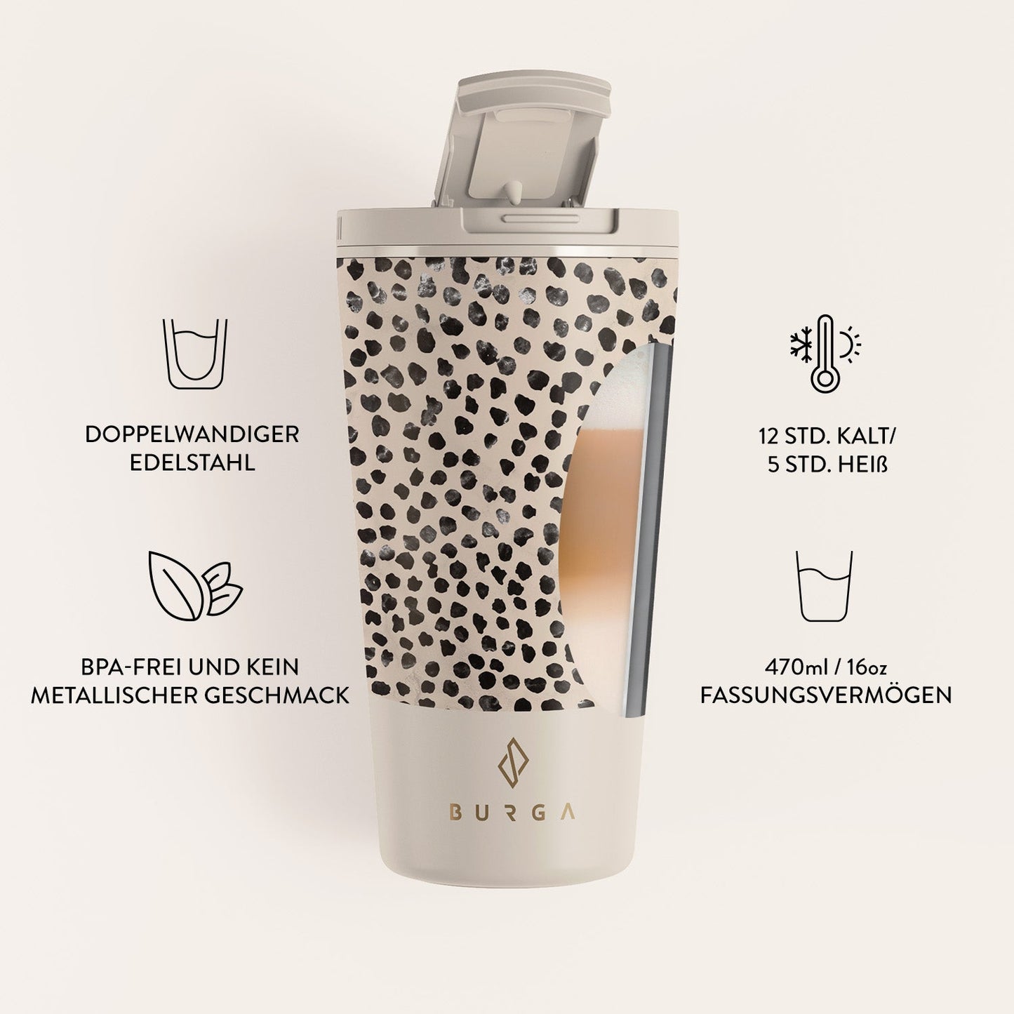 Skorter | Almond Latte - Thermo Cup