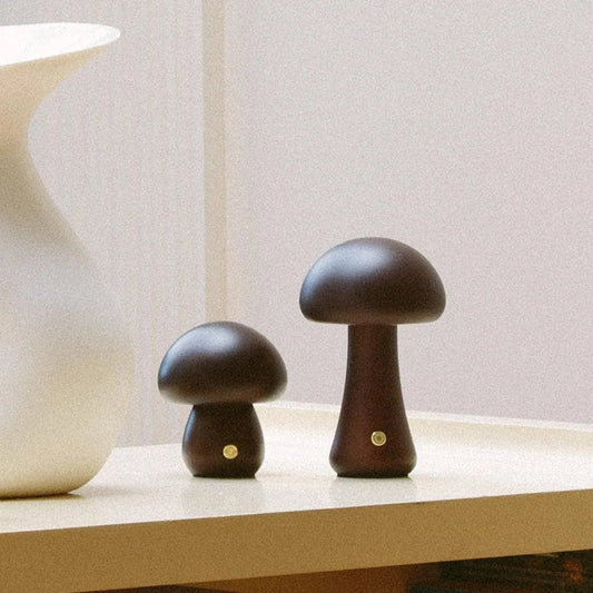 Skorter | Timber Mushie Lamp | Walnut | Regular