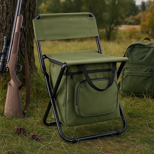 Skorter | Folding chair with integrated cooler bag for outdoor adventures