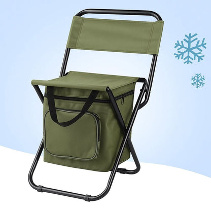 Skorter | Folding chair with integrated cooler bag for outdoor adventures