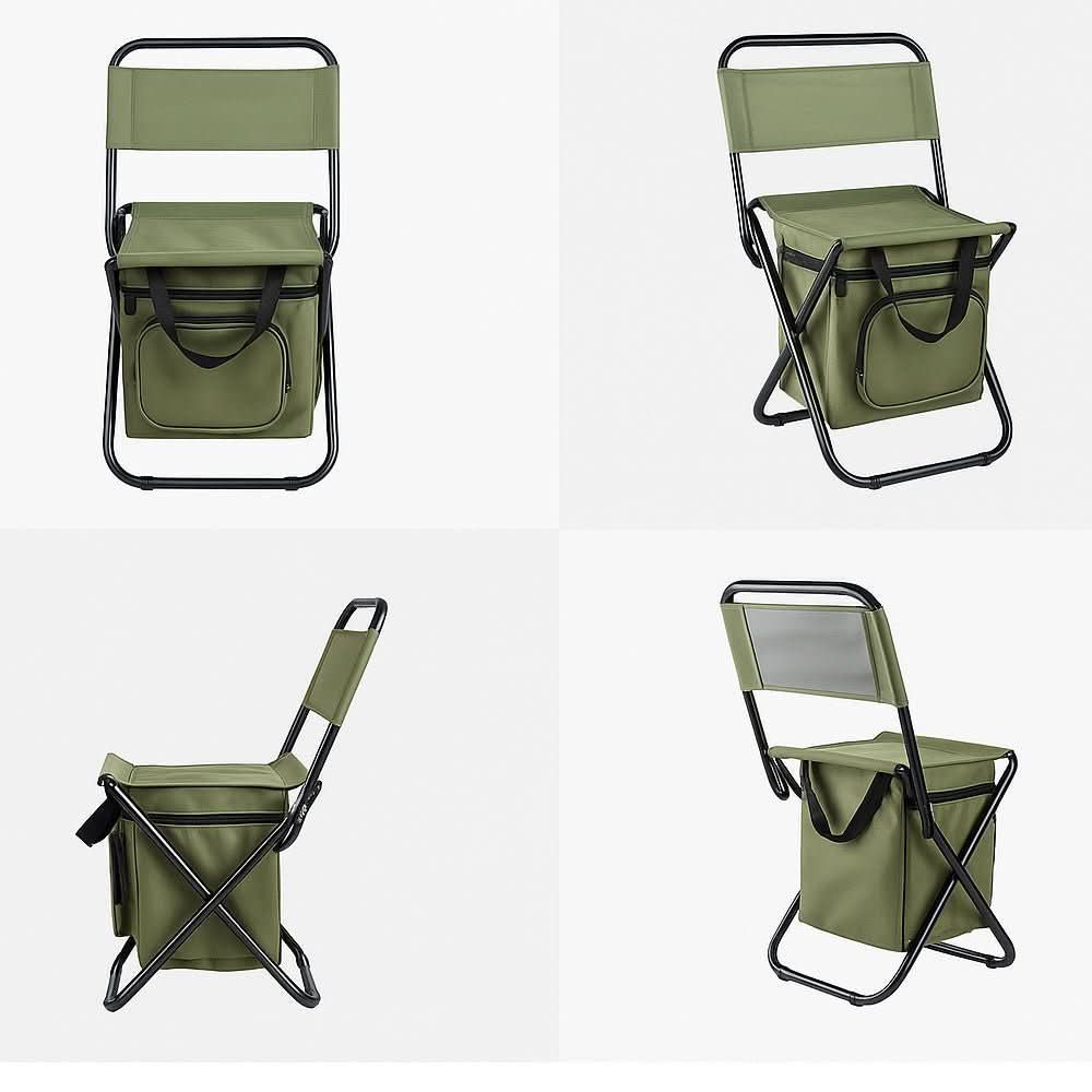 Skorter | Folding chair with integrated cooler bag for outdoor adventures