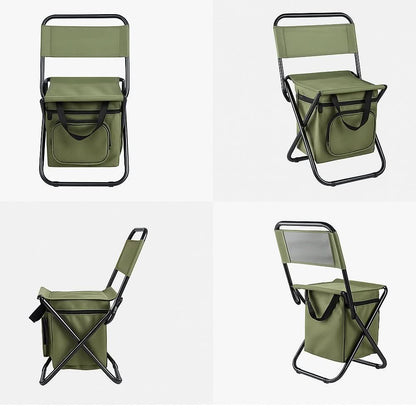 Skorter | Folding chair with integrated cooler bag for outdoor adventures