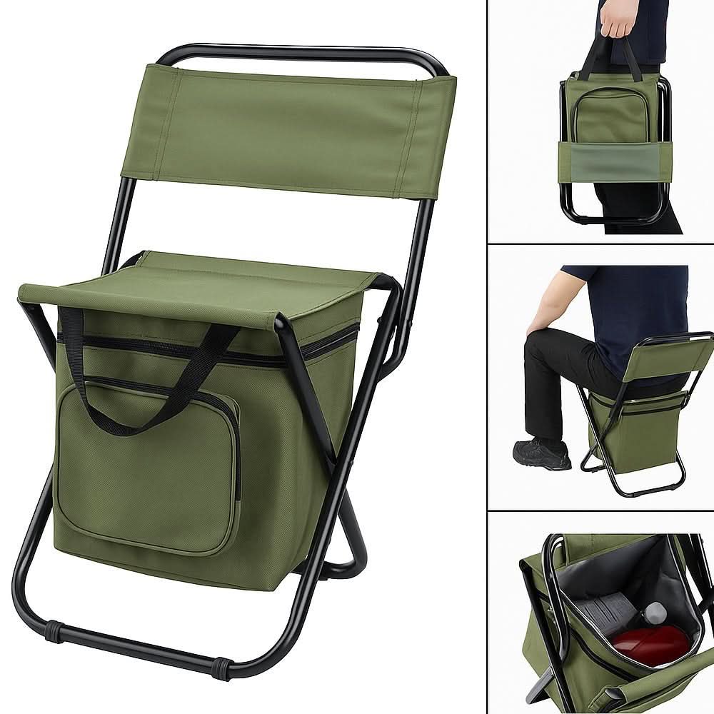 Skorter | Folding chair with integrated cooler bag for outdoor adventures
