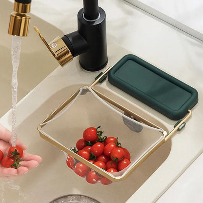 Skorter | Collapsible Sink Waste Catcher for a Clean Kitchen