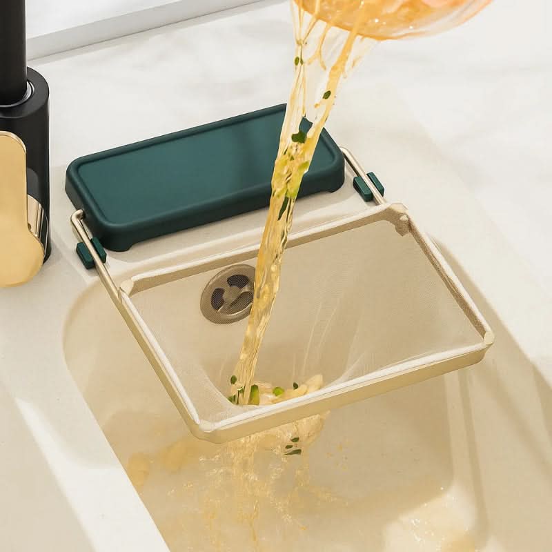 Skorter | Collapsible Sink Waste Catcher for a Clean Kitchen