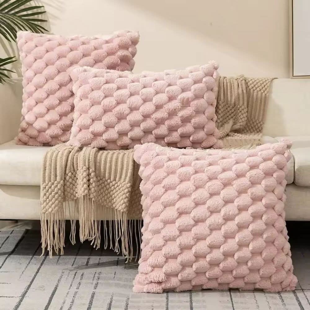 Skorter | Cushion cover made of cotton blend with fluffy 3D feel