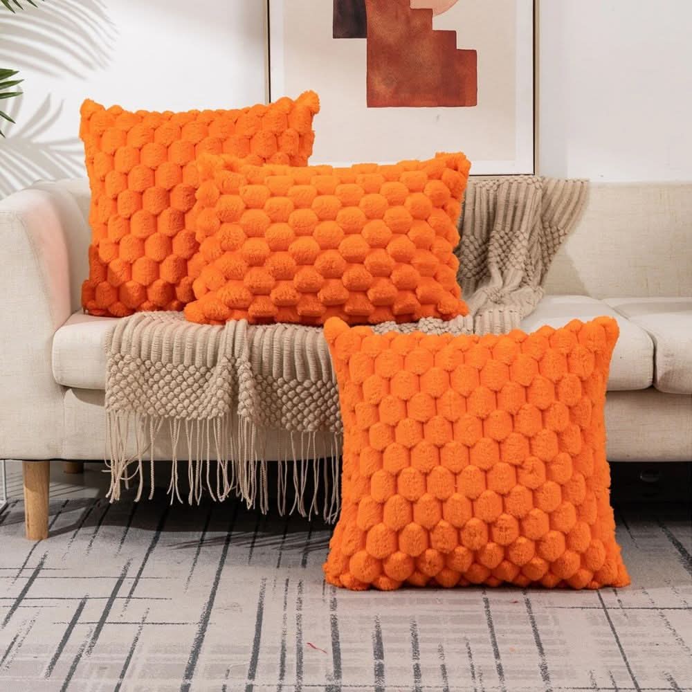 Skorter | Cushion cover made of cotton blend with fluffy 3D feel