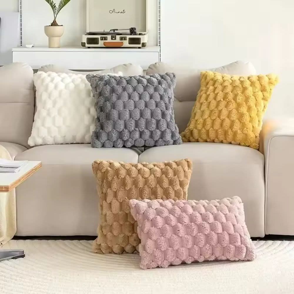 Skorter | Cushion cover made of cotton blend with fluffy 3D feel
