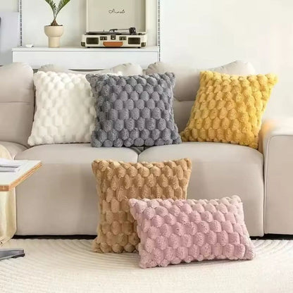 Skorter | Cushion cover made of cotton blend with fluffy 3D feel