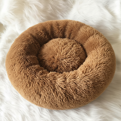 Skorter | Anti-Stress Dog Bed with Soft Faux Fur & Supportive Padding