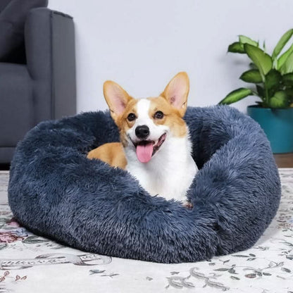 Skorter | Anti-Stress Dog Bed with Soft Faux Fur & Supportive Padding