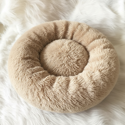 Skorter | Anti-Stress Dog Bed with Soft Faux Fur & Supportive Padding