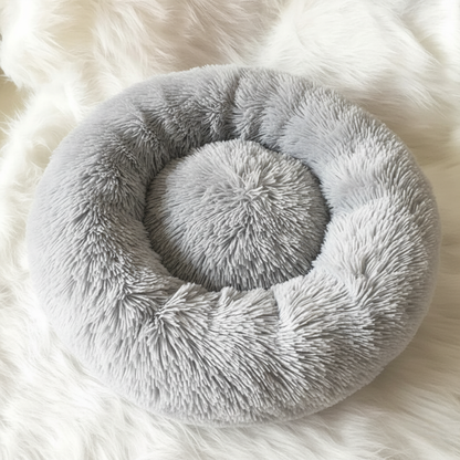 Skorter | Anti-Stress Dog Bed with Soft Faux Fur & Supportive Padding