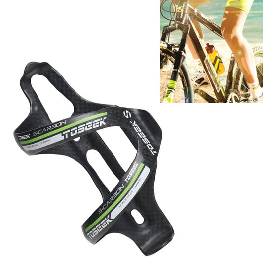 Skorter | TOSEEK Matte Full Carbon Fiber Road Bicycle Water Bottle Holder (Green)