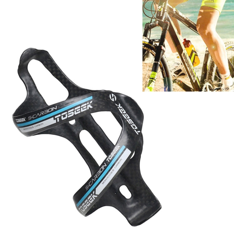 Skorter | TOSEEK Matte Full Carbon Fiber Road Bicycle Water Bottle Holder (Blue)