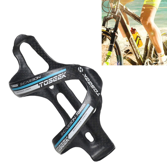 Skorter | TOSEEK Matte Full Carbon Fiber Road Bicycle Water Bottle Holder (Blue)