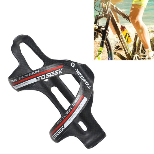 Skorter | TOSEEK Matte Full Carbon Fiber Road Bicycle Water Bottle Holder (Red)