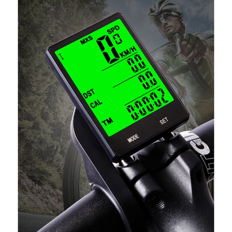 Skorter | 2.8 inch English Wireless Waterproof Cycle Computer LCD Odometer Speedometer with Extension Holder