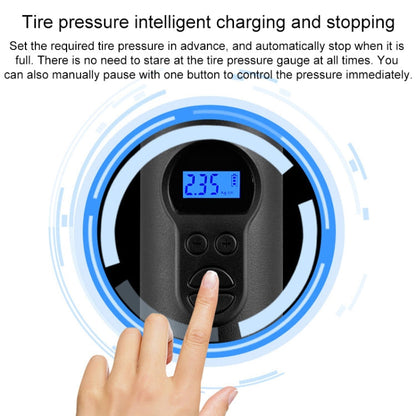 Skorter | LCD Digital Display Rechargeable Portable Electric Air Pump With COB Light
